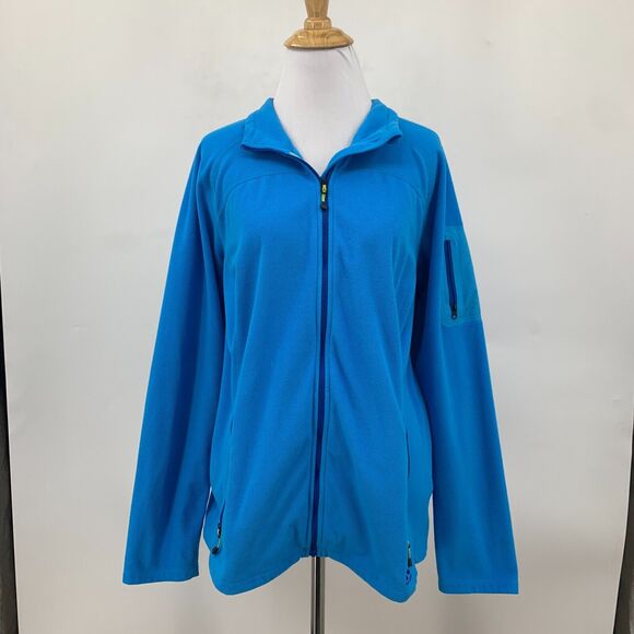 Eddie Bauer First Ascent Jacket Womens XL Extra Large Malibu Fleece Zip Up *READ - Picture 2 of 16